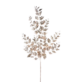 Champagne Metallic Leaf Spray