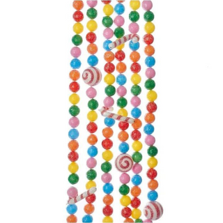 6' Peppermint Candy and Ball Garland