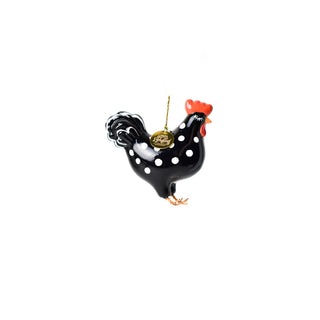 Polka Dot Chicken Shaped Ornament
