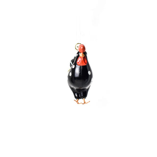 Polka Dot Chicken Shaped Ornament