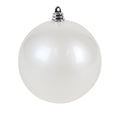 White Candy Apple Ball Ornament, 8"
