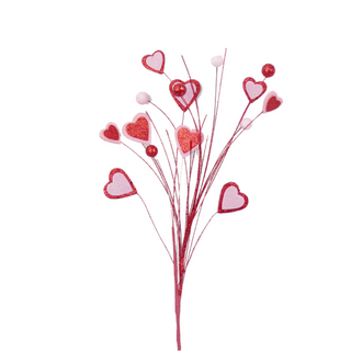 Red and Pink Heart Pick