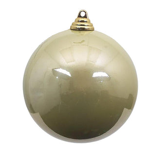 Platinum Candy Apple Ball Ornament, 6"