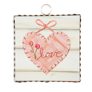 Kross Embroidered Heart Mini Gallery Art