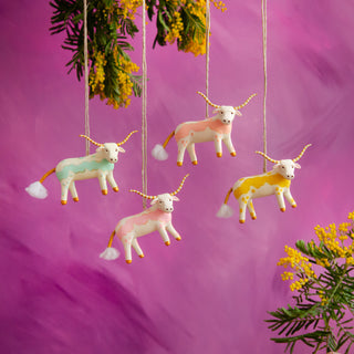 “Beauregard” The Bovine Long Horn Ornament by Glitterville
