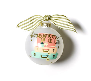Honeymoon Glass Ornament