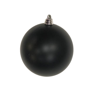 Black Matte Ball Ornament, 8"