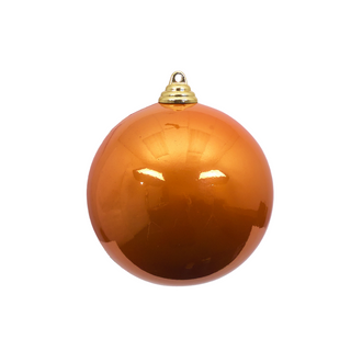 Copper Candy Apple Ball Ornament, 4"