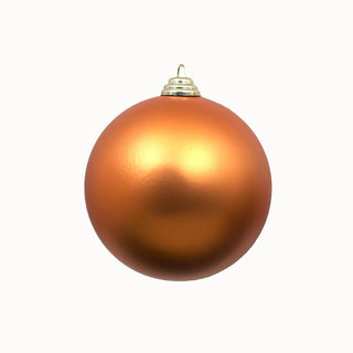 Copper Matte Ball Ornament, 6"