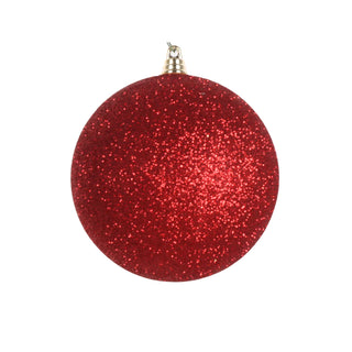 Red Glitter Ball Ornament, 12"