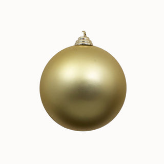 Gold Matte Ball Ornament, 4"