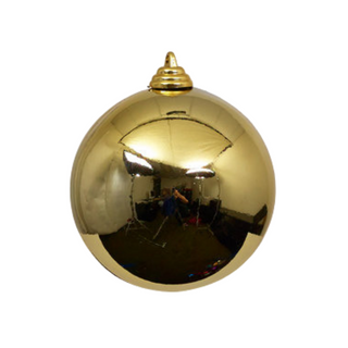 Gold Shiny Ball Ornament, 8"