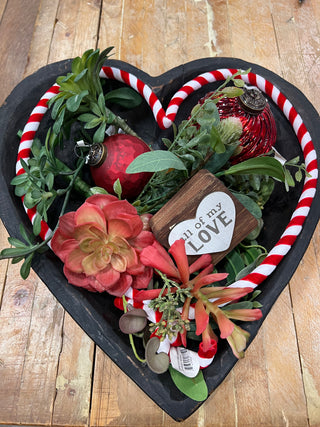 Velvet Red and White Striped Rope