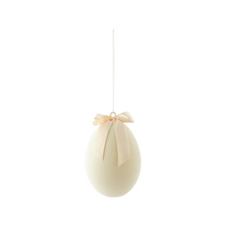 Flocked Egg Display, 15.75"