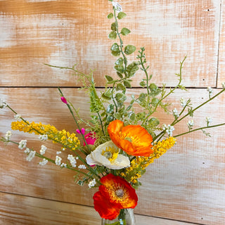 Poppy Fern with Leaves Pick