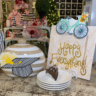 Striped Graduation Cap Big Attachment by Happy Everything!