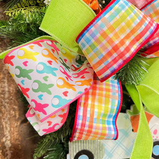 Poplin Easter Bunny Ribbon, 4" X 10YD