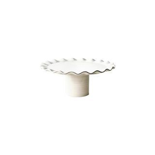 Signature White Ruffle Cake Stand, 14"
