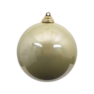 Platinum Candy Apple Ball Ornament 8"