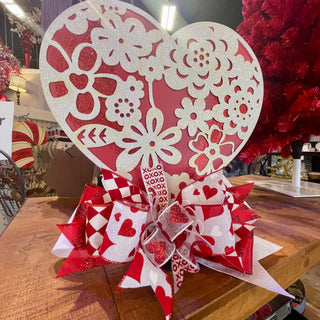 Heart Glitter Tales Ribbon,  2.5" X 10YD