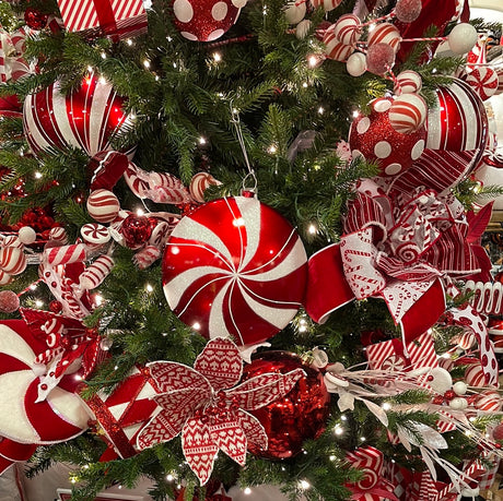 Peppermint ornaments discount