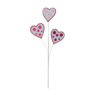 Felt Polkadot Heart Spray, 24.5"