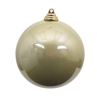 Platinum Candy Apple  Ball Ornament, 4"