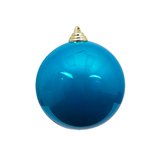 Turquoise Candy Apple Ball Ornament, 8"